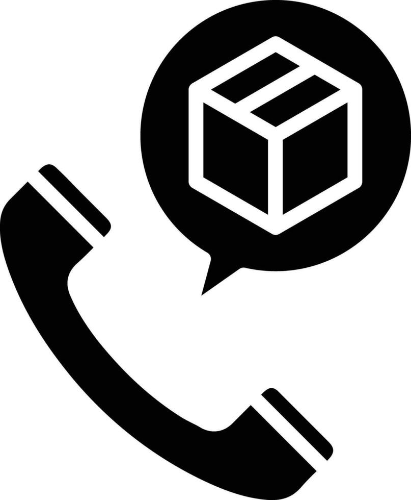 package call enquiry solid and glyph vector illustration