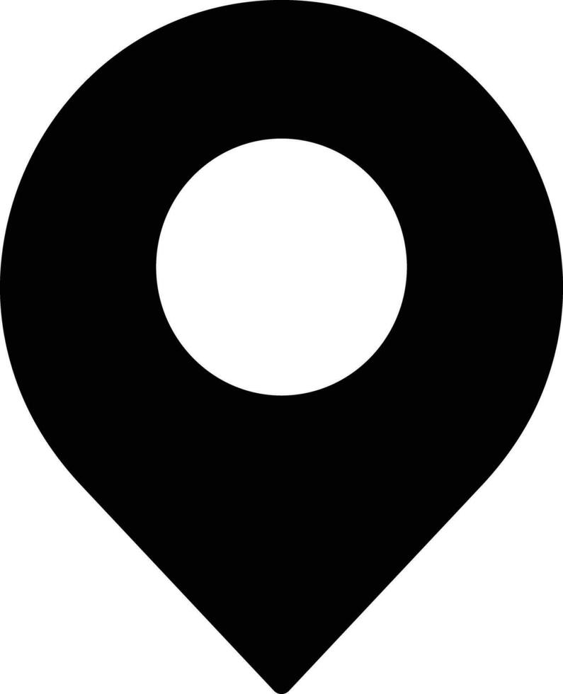 Map solid and glyph vector illustration