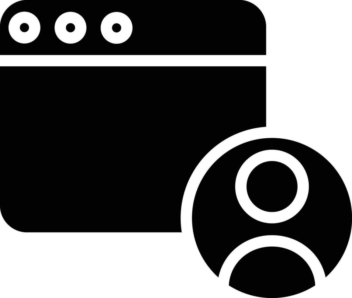 wen User solid and glyph vector illustration