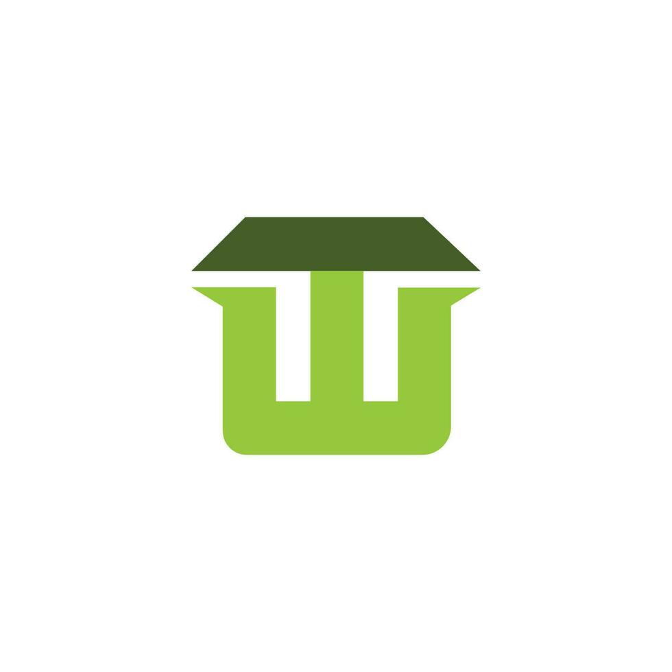 Initial letter wt  logo or tw logo vector design template