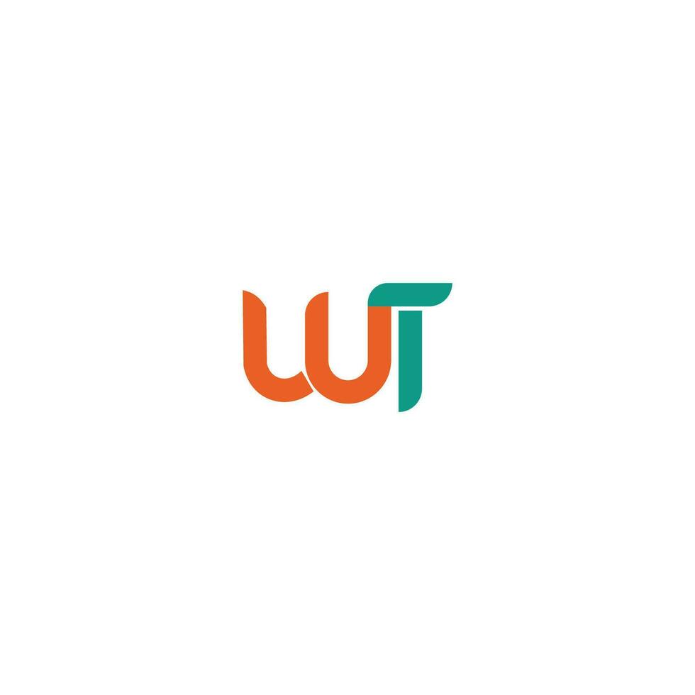 Initial letter wt  logo or tw logo vector design template