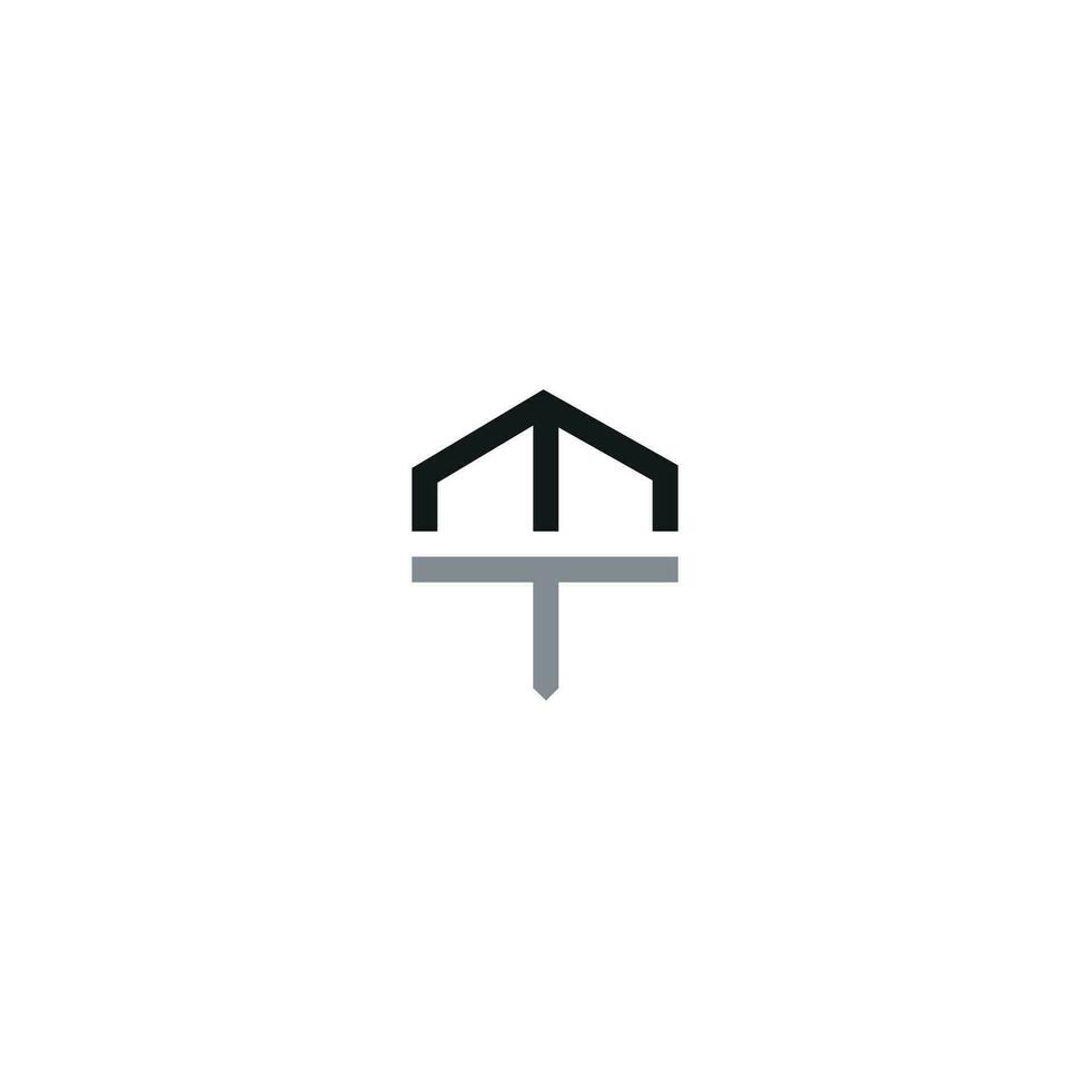 Initial letter wt  logo or tw logo vector design template