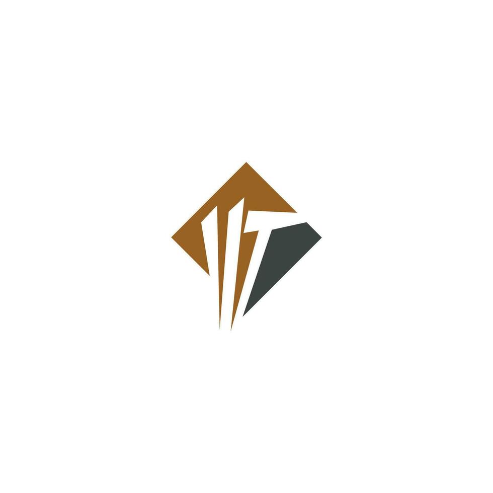 Initial letter wt  logo or tw logo vector design template