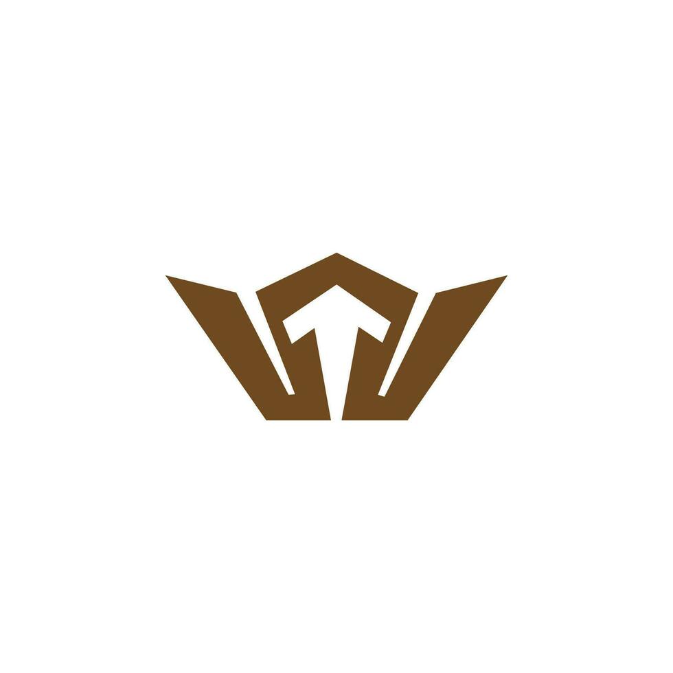 Initial letter wt  logo or tw logo vector design template