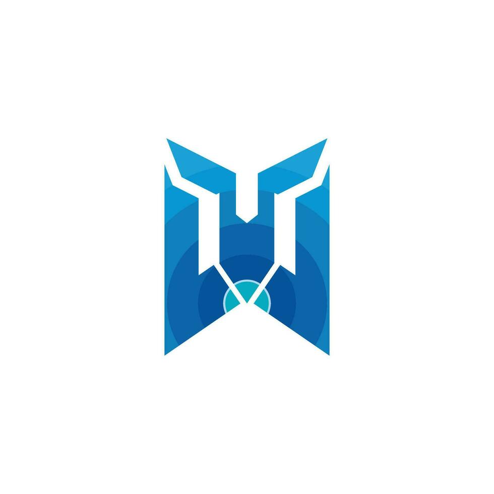 Initial letter wt  logo or tw logo vector design template