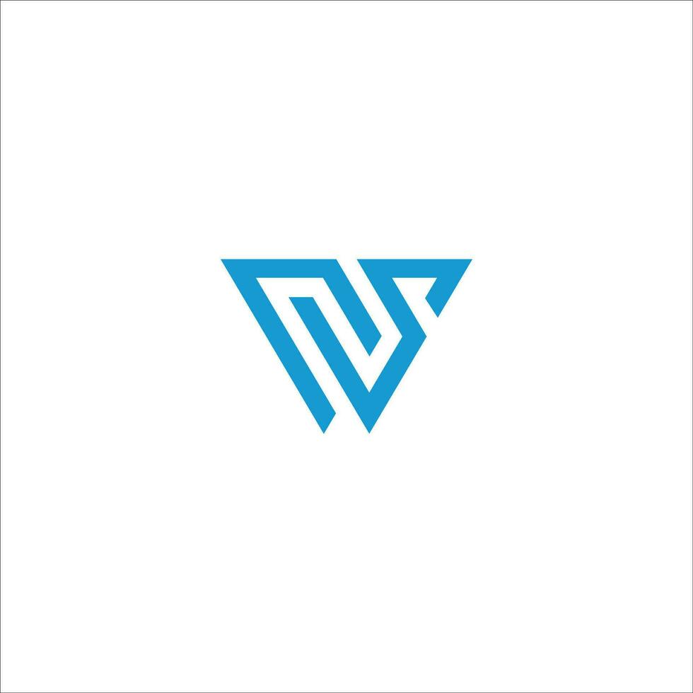 Initial letter ws logo or sw logo vector design template
