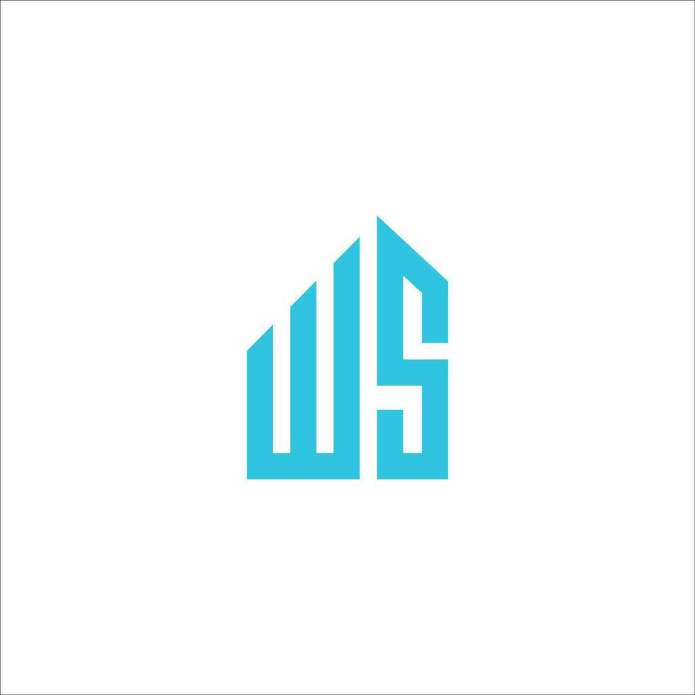 Initial letter ws logo or sw logo vector design template