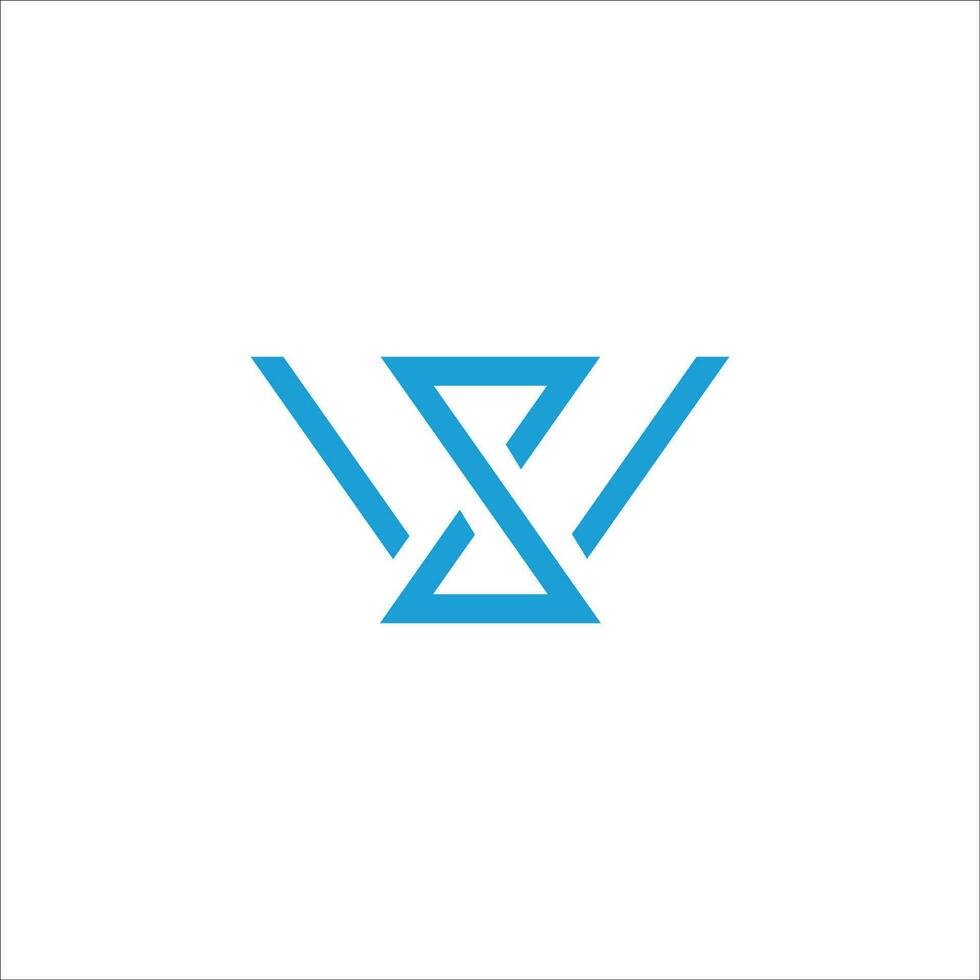 Initial letter ws logo or sw logo vector design template