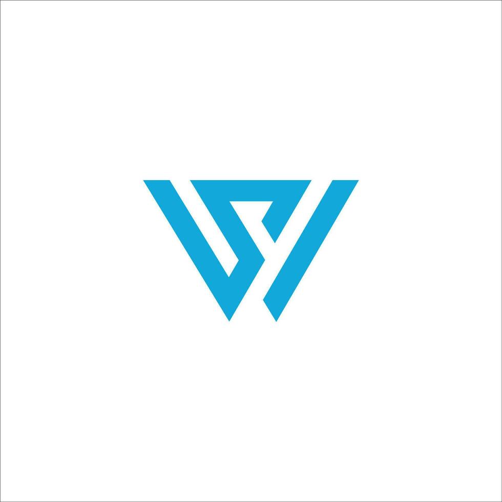 Initial letter ws logo or sw logo vector design template