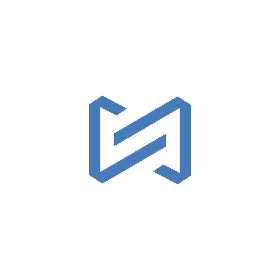 Initial letter ws logo or sw logo vector design template