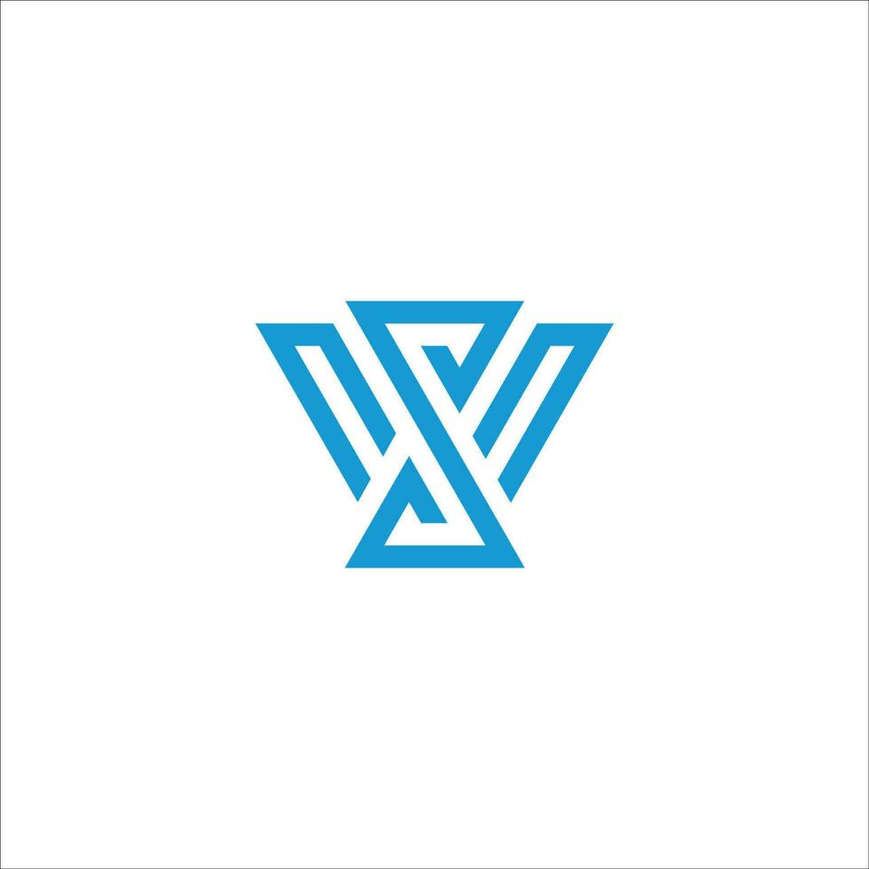 Initial letter ws logo or sw logo vector design template