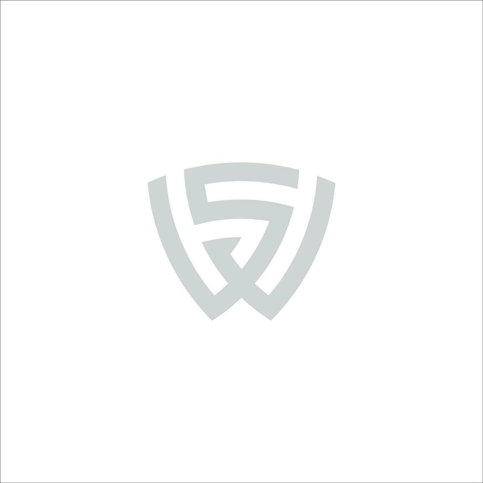Initial letter ws logo or sw logo vector design template