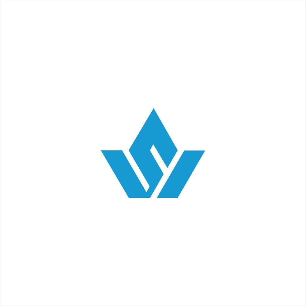 Initial letter ws logo or sw logo vector design template