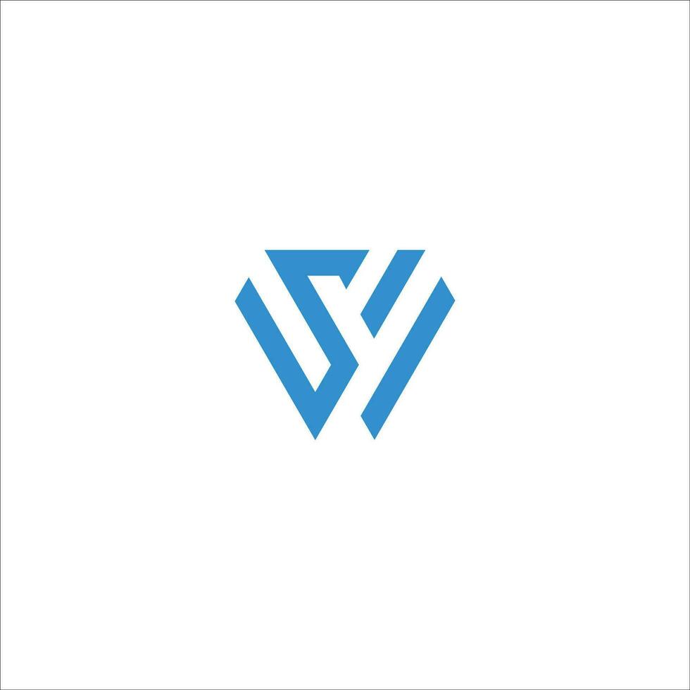Initial letter ws logo or sw logo vector design template