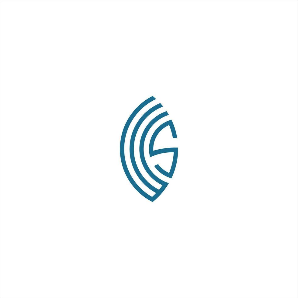 Initial letter ws logo or sw logo vector design template