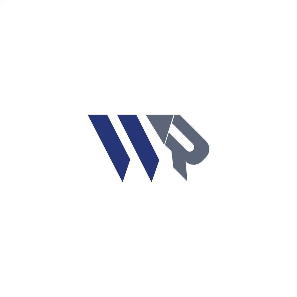 Initial letter wr logo or rw logo vector design template