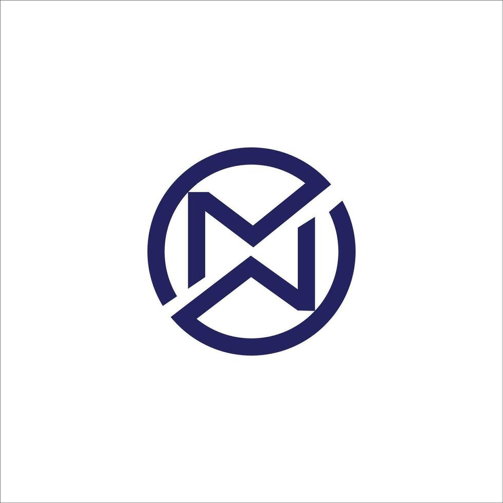 Initial letter wm logo or mw logo vector design template