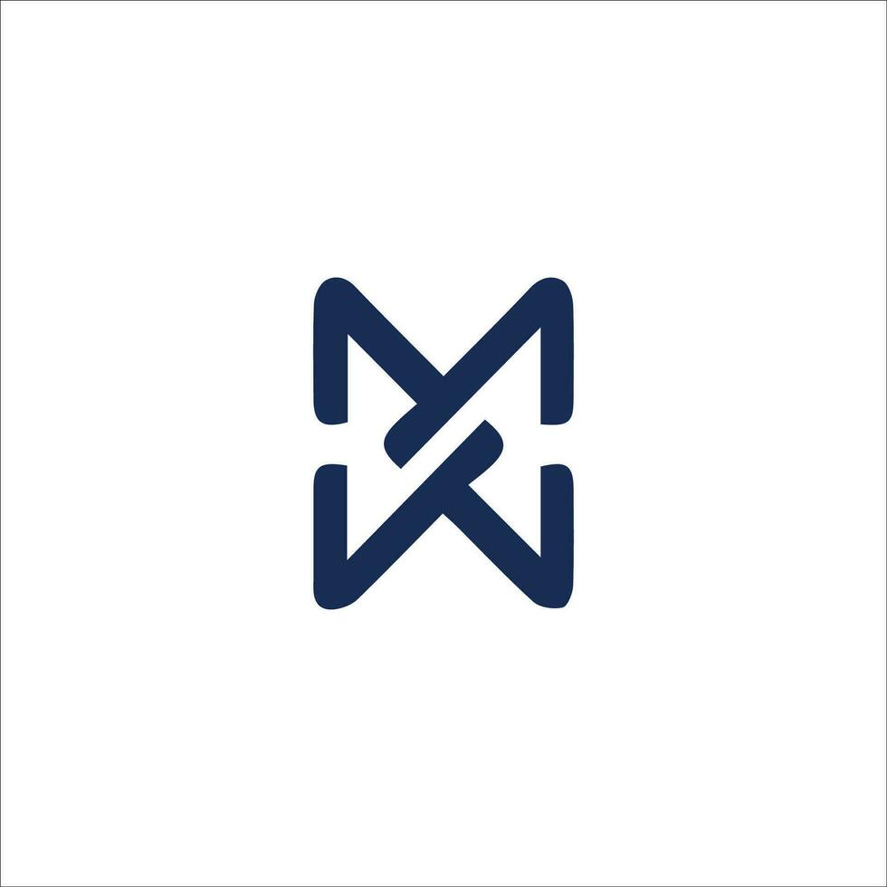 Initial letter wm logo or mw logo vector design template