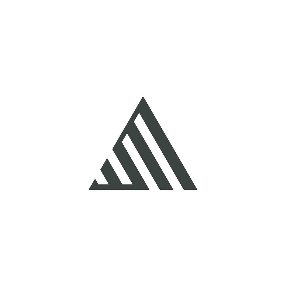 Initial letter wm logo or mw logo vector design template