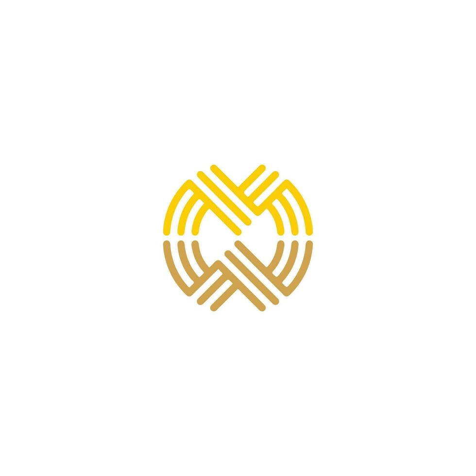 Initial letter wm logo or mw logo vector design template