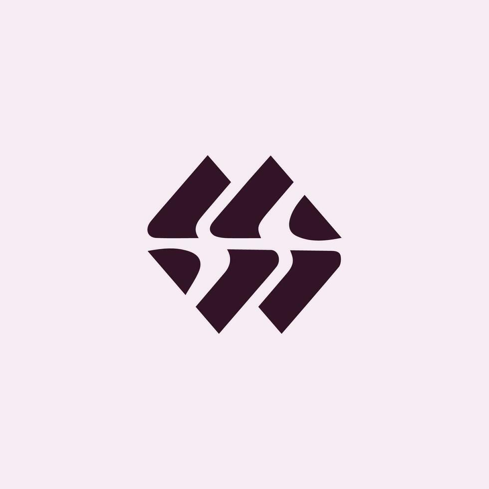 Initial letter wm logo or mw logo vector design template