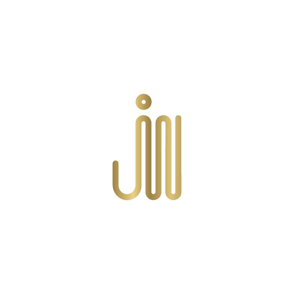 JW, WJ, J AND W Abstract initial monogram letter alphabet logo design vector