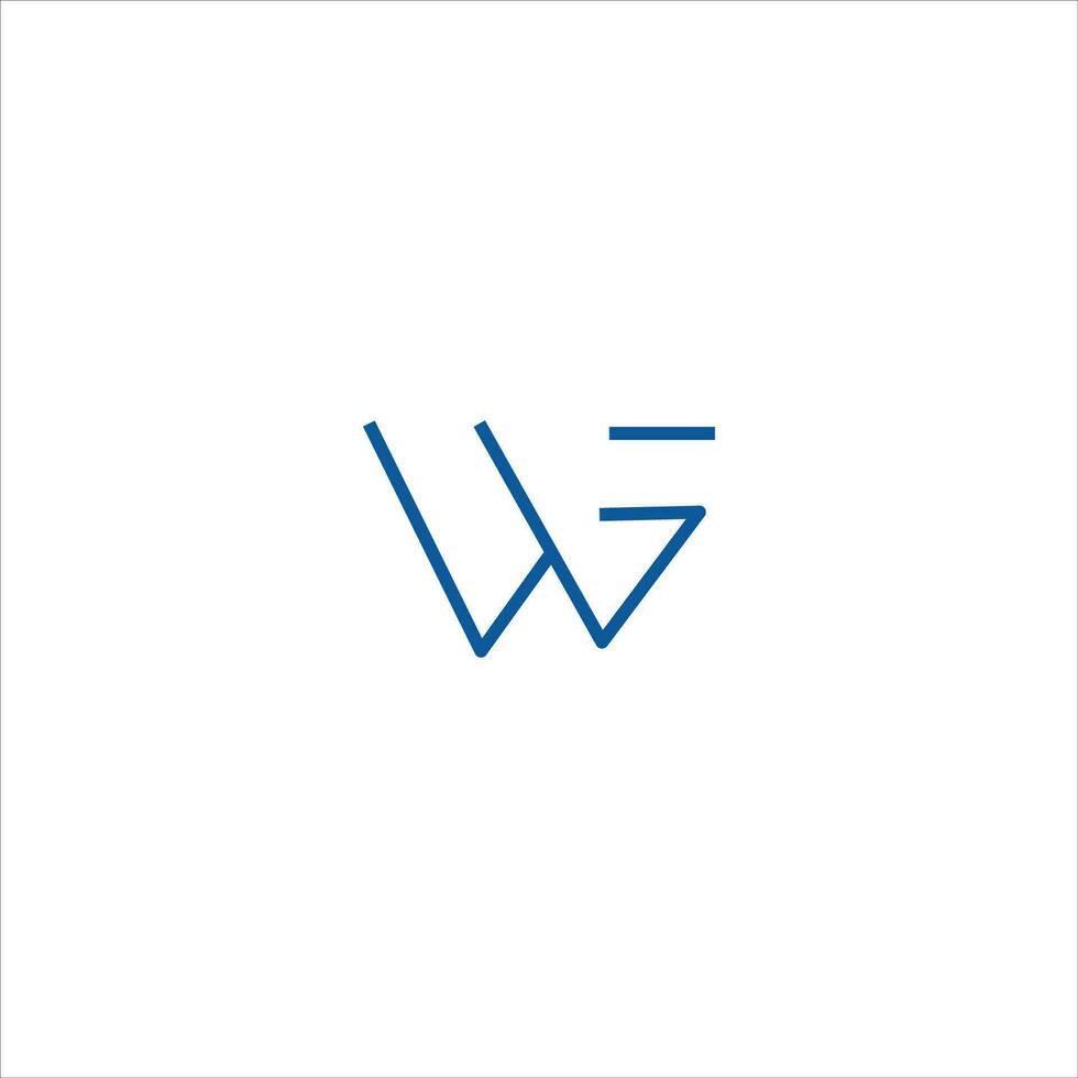 Initial letter wg logo or gw logo vector design template