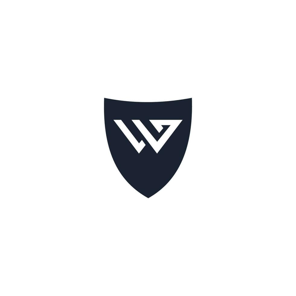 Initial letter wg logo or gw logo vector design template
