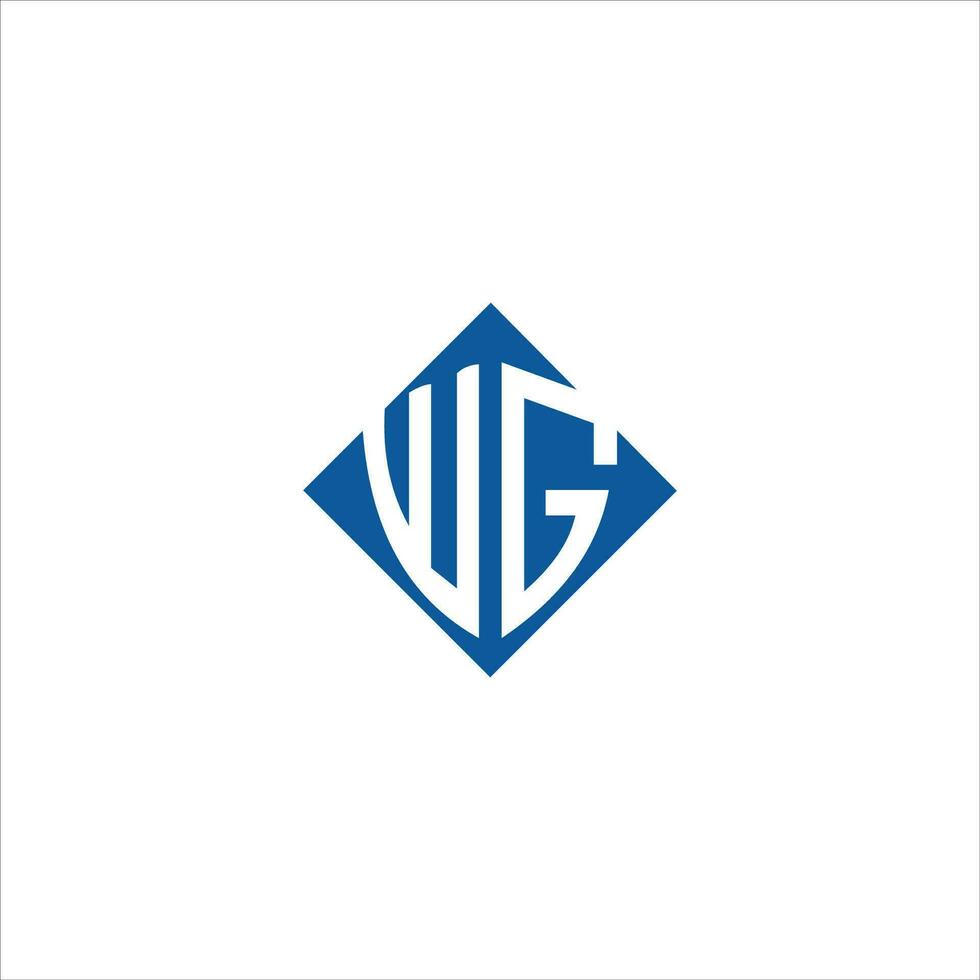 Initial letter wg logo or gw logo vector design template