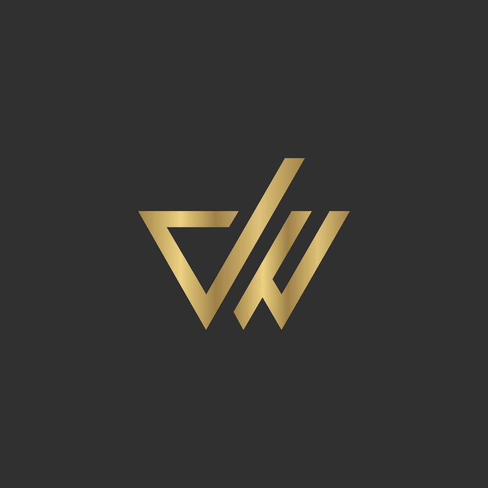 Alphabet Initials logo DW, WD, D and W 36767854 Vector Art at Vecteezy