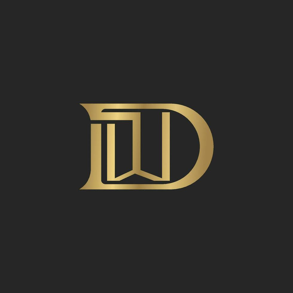 Alphabet Initials logo DW, WD, D and W 36767898 Vector Art at Vecteezy