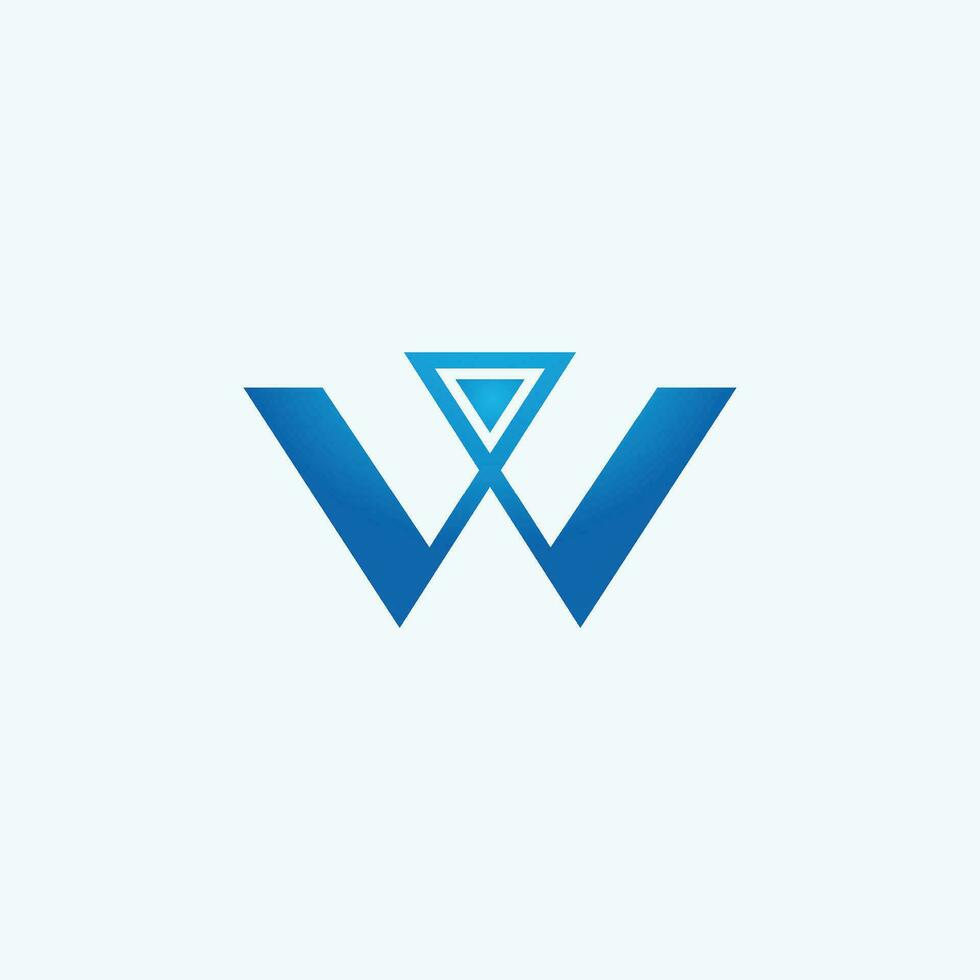 Alphabet letters Initials Monogram logo AW, WA, W and A vector