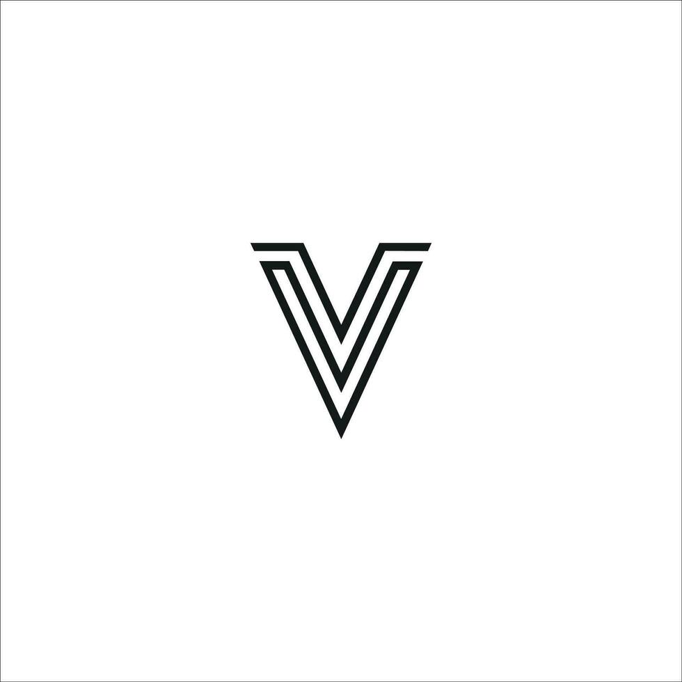 Initial letter v logo vector design template