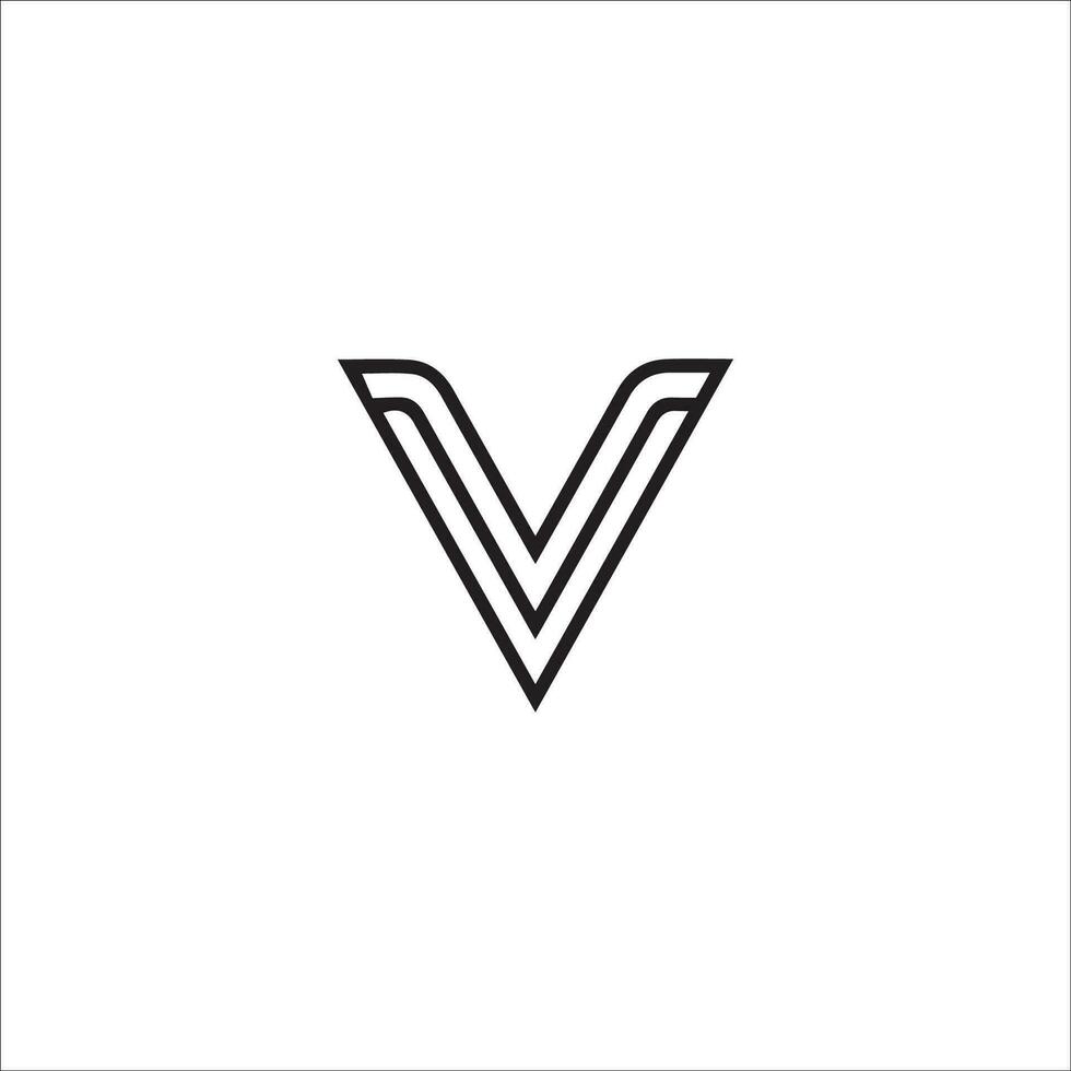 Initial letter v logo vector design template