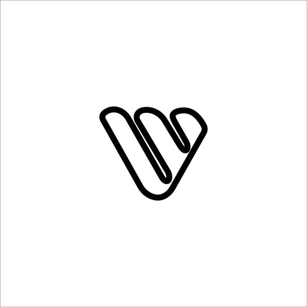 inicial letra v logo vector diseño modelo