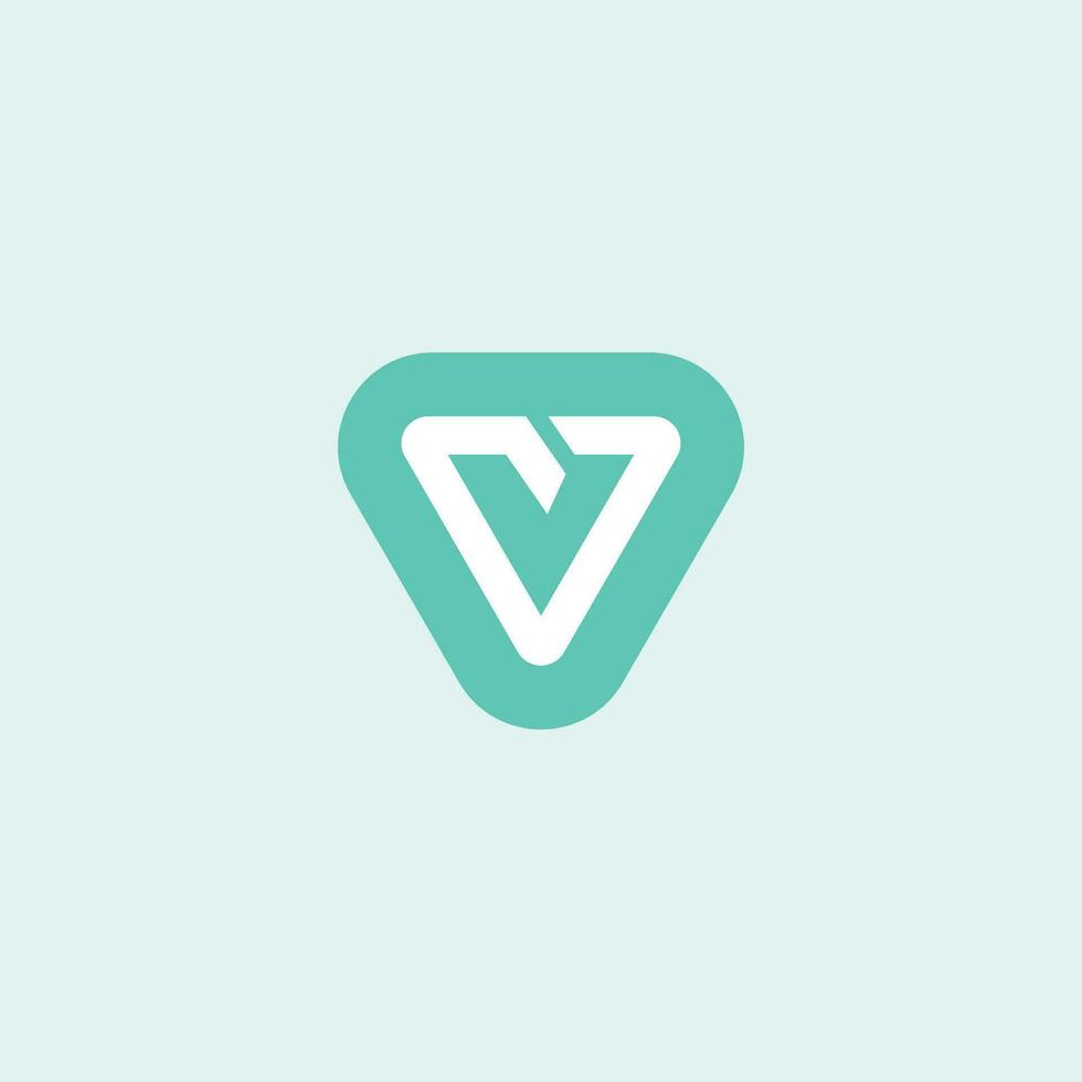 Initial letter v logo vector design template