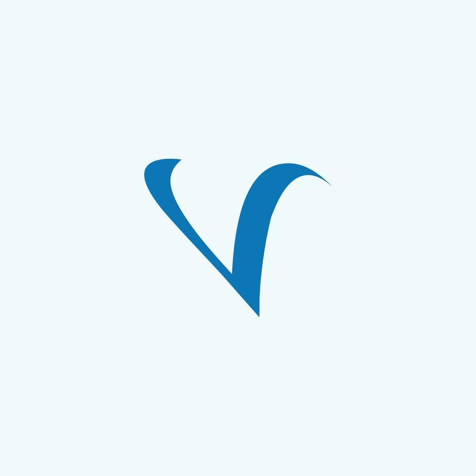 Initial letter v logo vector design template