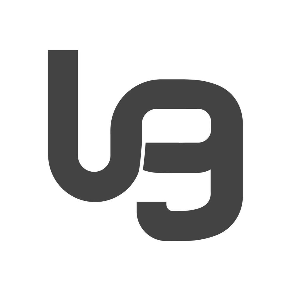 inicial ug letra logo vector modelo diseño. vinculado letra Gu logo diseño. sencillo ug vector modelo.