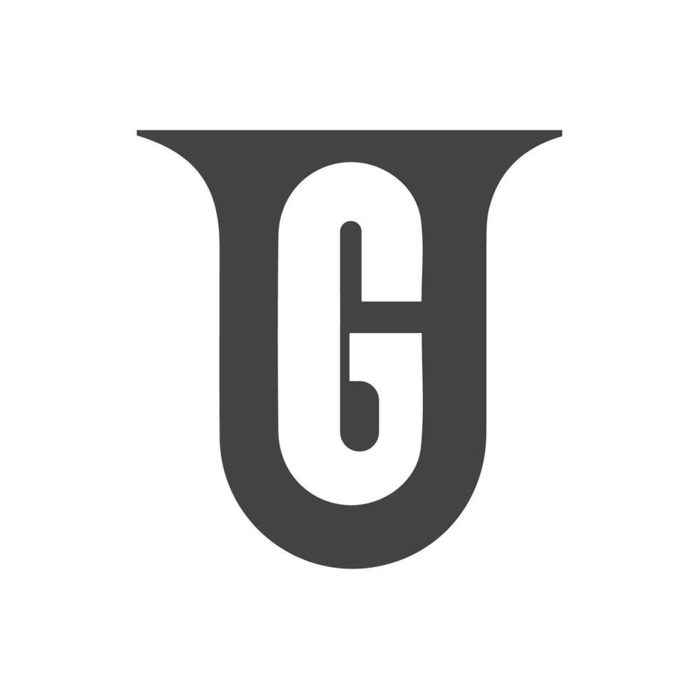 inicial ug letra logo vector modelo diseño. vinculado letra Gu logo diseño. sencillo ug vector modelo.