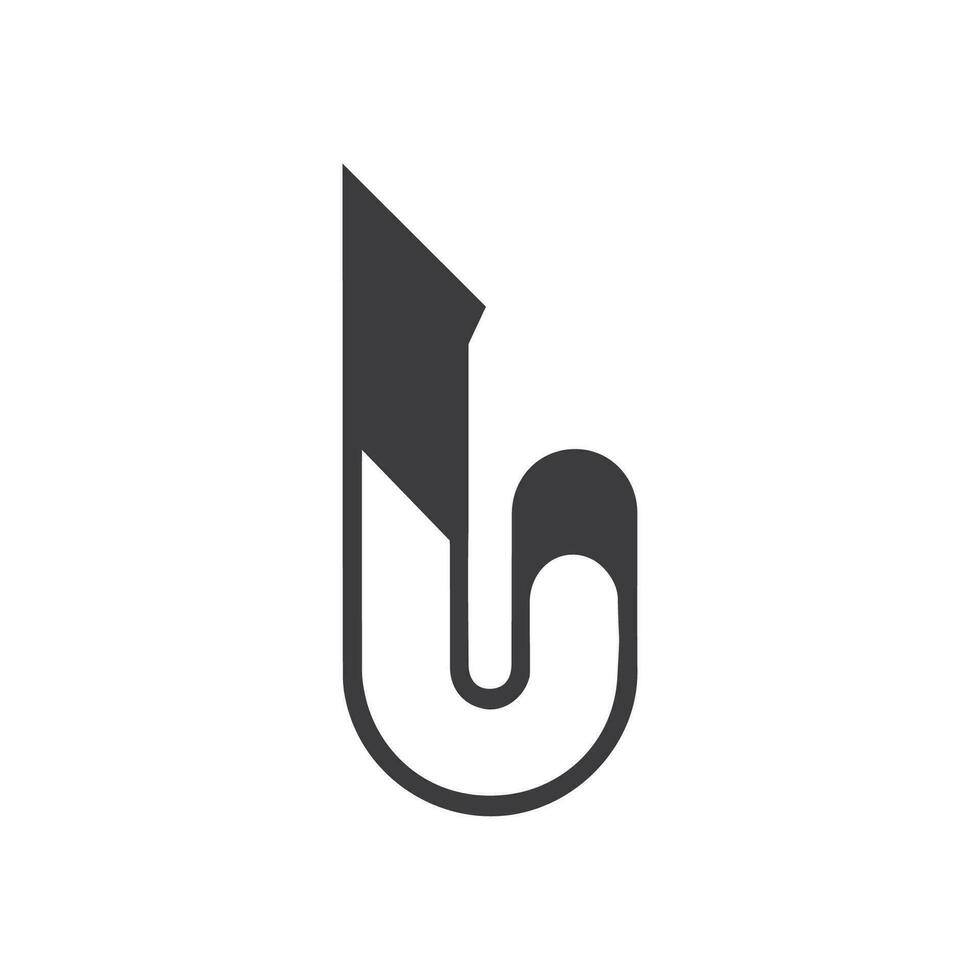 Initial letter ub logo or bu logo vector design template