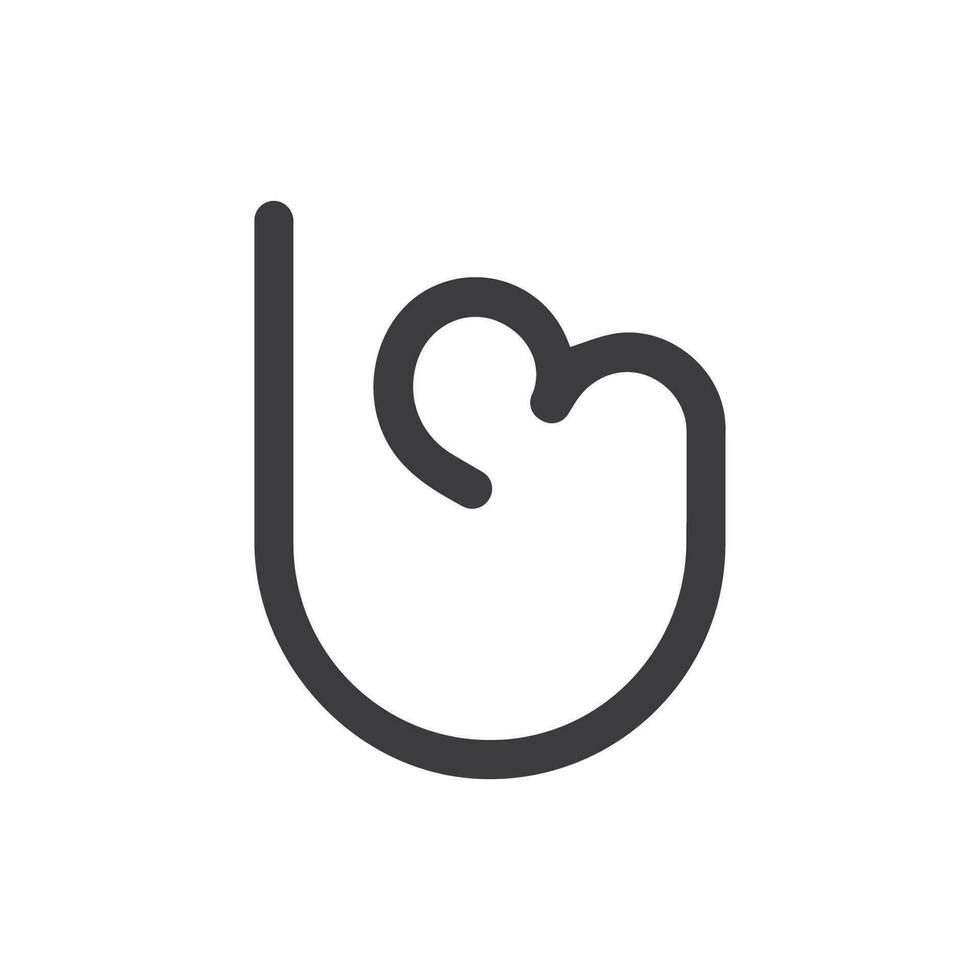 Initial letter ub logo or bu logo vector design template