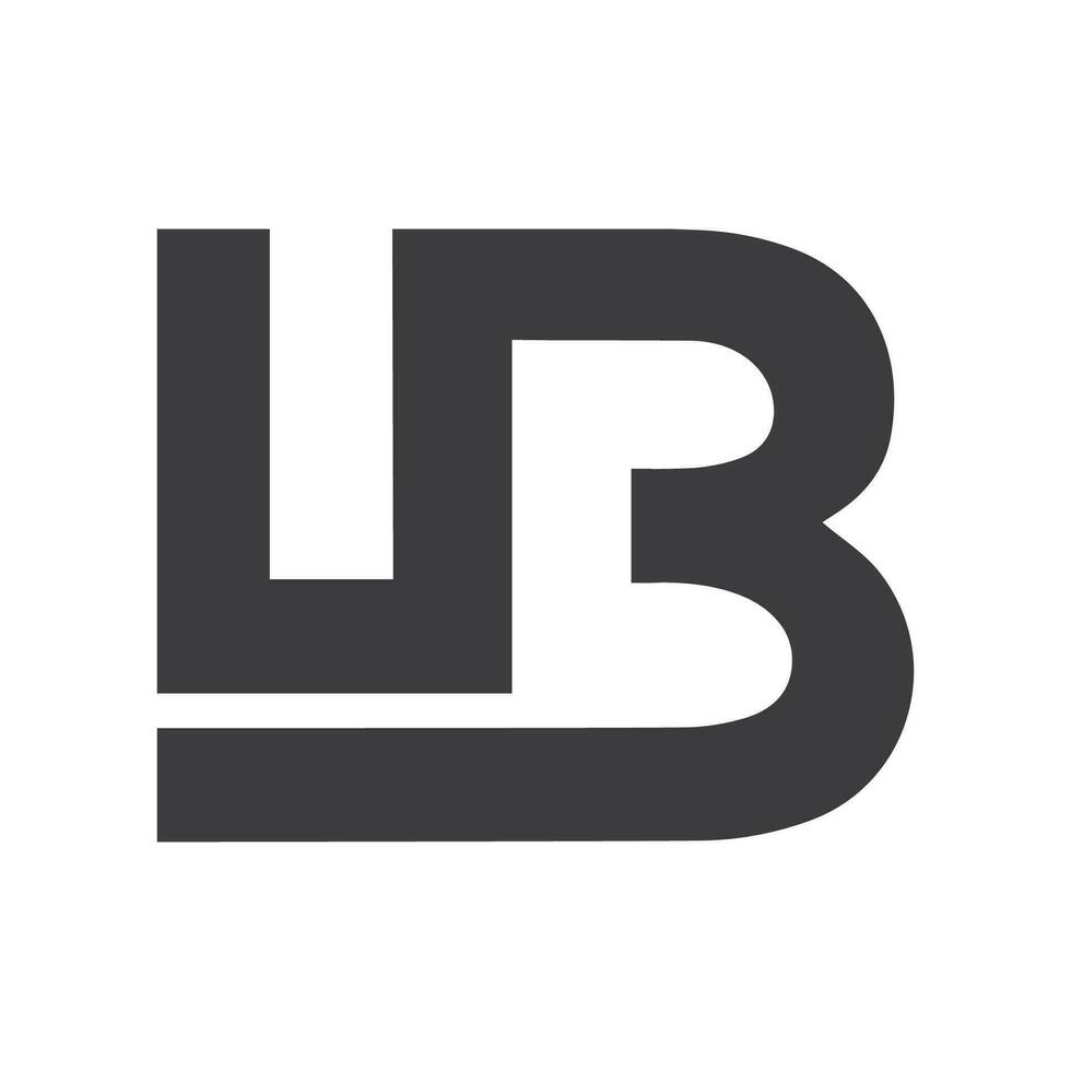 inicial letra ub logo o bu logo vector diseño modelo