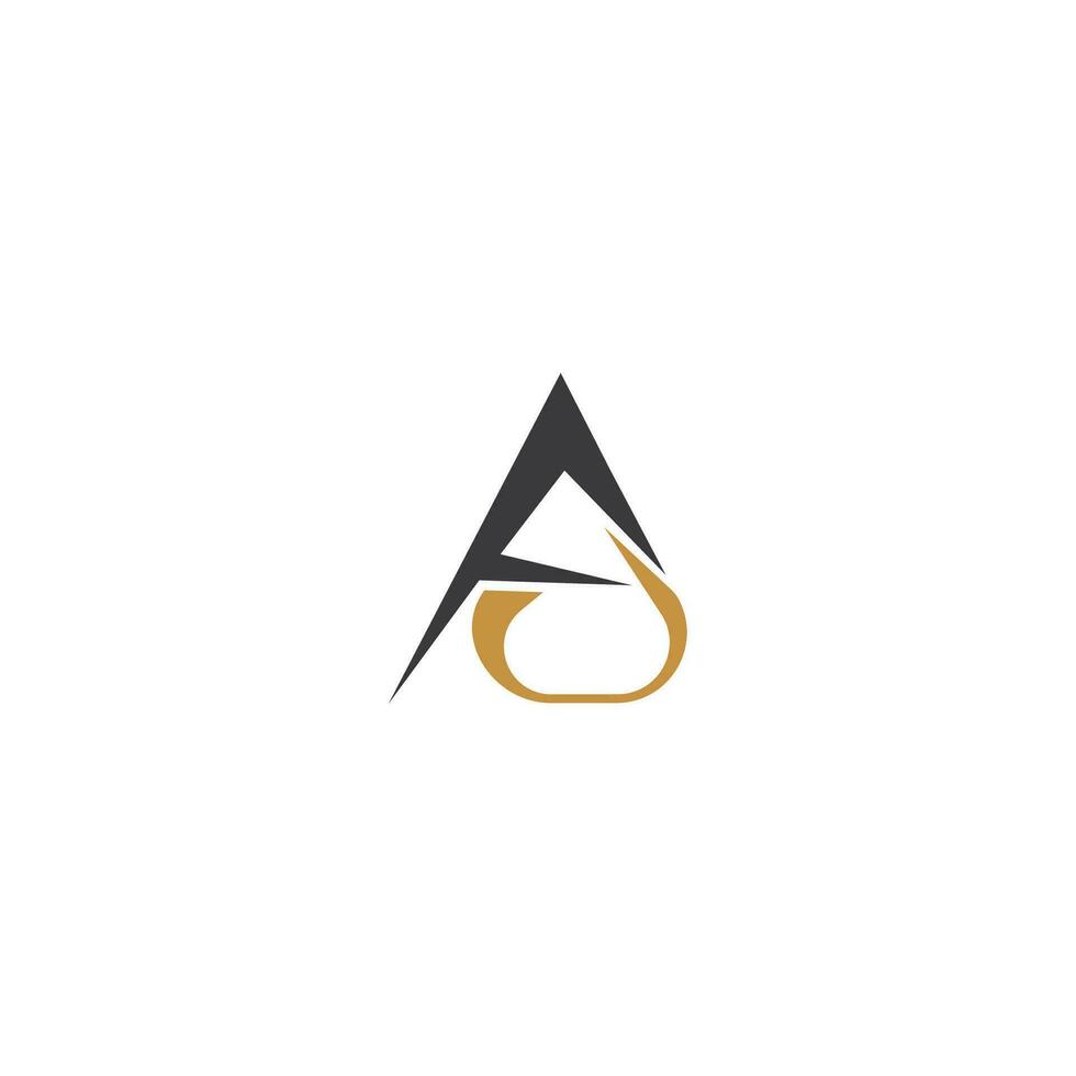Alphabet Initials logo AU, UA, A and U vector