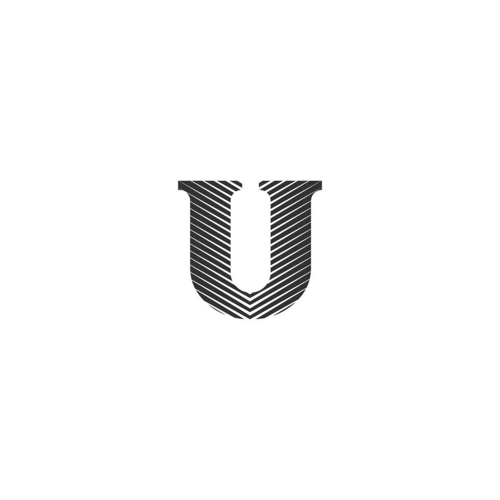 Alphabet letters Initials Monogram logo UU, U vector