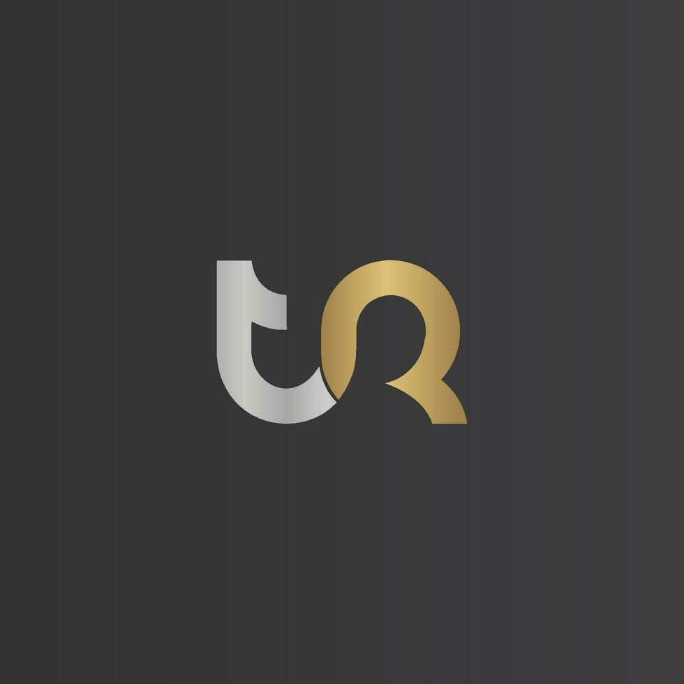 Alphabet Initials logo RT, TR, T and R vector