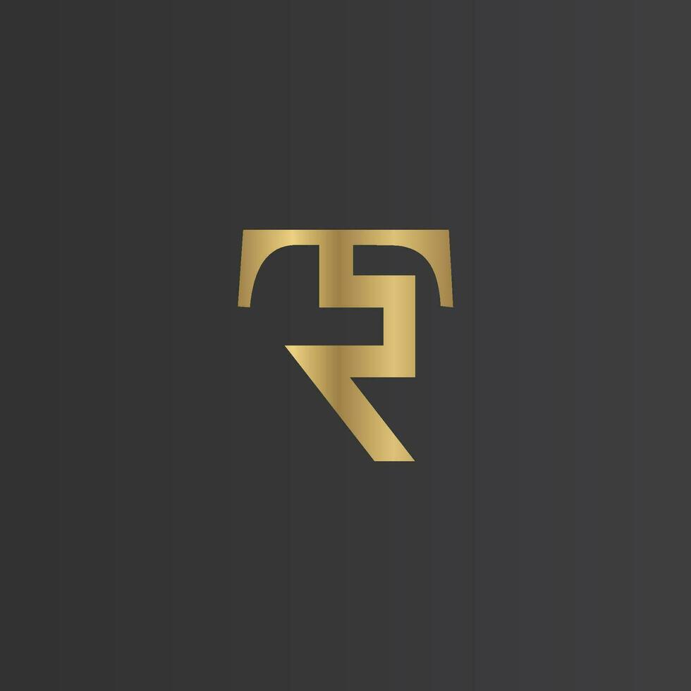 Alphabet Initials logo RT, TR, T and R vector