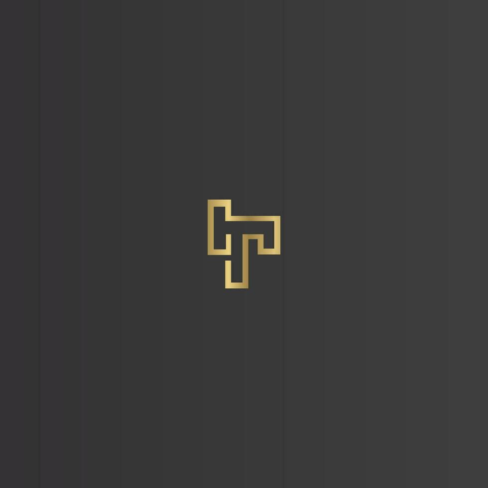 Alphabet Initials logo RT, TR, T and R vector