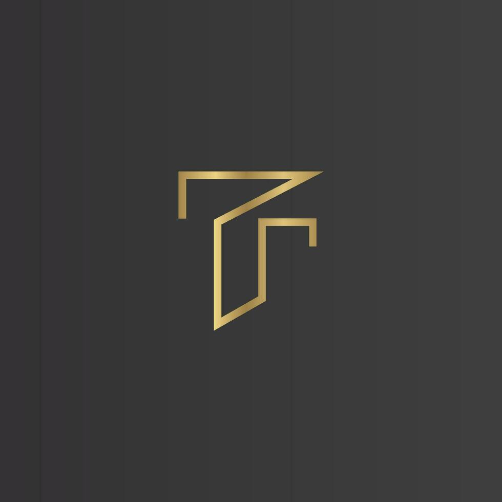 Alphabet Initials logo RT, TR, T and R vector