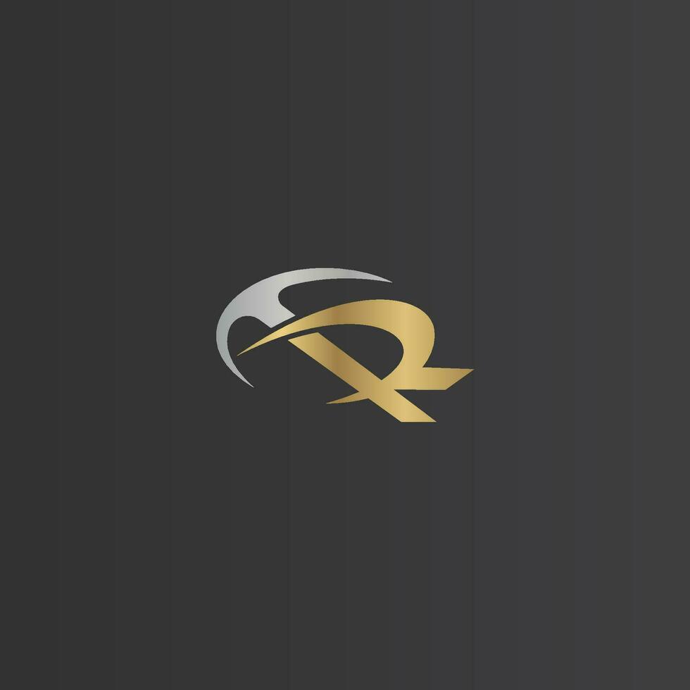 Alphabet Initials logo RT, TR, T and R vector