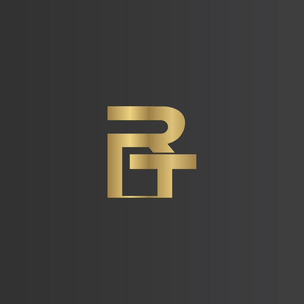 Alphabet Initials logo RT, TR, T and R vector